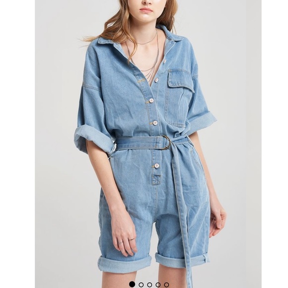 storets denim jumpsuit